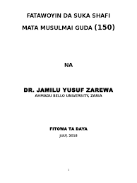 Dan pingin menjadi orang sukses. Fatawowin Mata By Dr Jamilu Zarewa 1 1 Sharia Islamic Fundamentalism