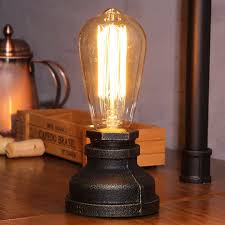 Amazon Com Kiven Steampunk Table Lamp Ul Certification Button Switch Cord Vintage Style Desk Light E26 Steampunk Lamp Steampunk Table Lamp Vintage Table Lamp