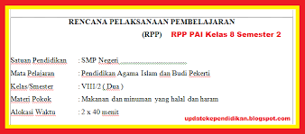 Bab 5 jiwa lebih tenang dengan banyak melakukan sujud. Rpp Pai Smp Kelas 8 Semester 2 Tahun 2019 2020 Update Arsip Guru Didik