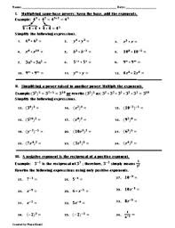 Most worksheets on this page align with common core standard 6.ee.1. Laws Of Exponents Practice Worksheet I By Maya Khalil Tpt