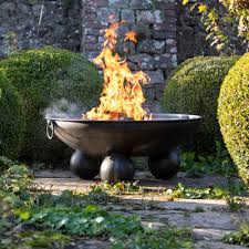 Durable steel outdoor fire pit with baltic home design £109.00. Fire Pits Indian Fire Bowls Outdoor Kitchens Pizza Ovens