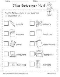 Kindergarten Scavenger Hunt First Day Google Search First Day Of School Activities School Fun School Activities