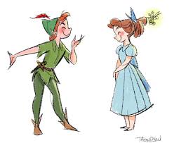 Peter And Wendy Disney Doodle Peterpan Wendydarling Tinkerbell Sthompsonart Peter Pan Disney Disney Drawings Disney Artwork