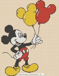 Maybe you would like to learn more about one of these? Cross Stitch Chart Mickey Mouse Balloons Flowerpower37 Uk Cross Stitch For Kids Disney Cross Stitch Patterns Disney Cross Stitch
