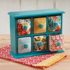 The Pioneer Woman Vintage Floral 6 Drawer Spice Tea Box Pioneer Woman Dishes Pioneer Woman Kitchen Pioneer Woman Kitchen Decor
