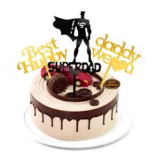 For his birthday you need a funny card worthy of his epic sense of humor! Special Cake Topper For 30th Birthday Cake Topper For Men Super Dad Best Hubby Daddy We Love You Happy Birthday Funny Cake Toppers Amazon In Home Kitchen