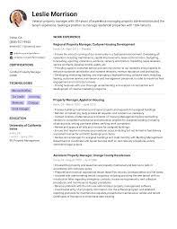 Organized property manager with 3+ years of experience creating a superior tenant community by upholding property through regular maintenance, addressing complaints and reducing service costs to increase budget for community events. Property Manager Resume Example Writing Tips For 2021