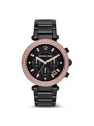 Black And Rose Gold Watch Womens Michael Kors Women S Mk5885 Parker Analog Display Black Rose Gold Watch Watches Women Michael Kors Michael Kors Michael Kors Watch