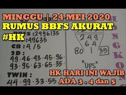 Prediksi Rumus Jitu Hk Hari Ini 24 Mei 2020 Youtube