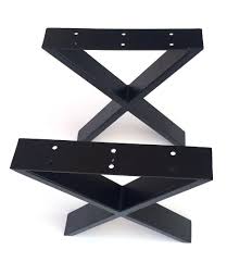 Carpete offer best metal table legs for your project with a hige wide range of 3mm thick mounting plate adjustment foot on the bottom height:73cm. Buy 16 Heavy Duty Modern Black X Furniture Legs Coffee Table Legs Metal Legs 2pc 161305xb At Affordable Price From Alpha Furnishings In Usa