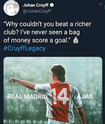 Johan cruyff afc ajax 1974 fifa world cup final fc barcelona football player, fc barcelona, dentistry, football player, coach png. Football Memes On Twitter What A Perfect Tweet Johan Cruyff S Spirit Is So Strong In This Beautiful Game