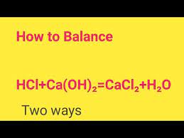 Nitric acid + calcium hydroxide → 2. Hcl Ca Oh 2 Cacl2 H2o Balanced Equation Hydrochloric Acid Calcium Hydroxide Balanced Equation Youtube