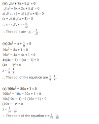 Ncert Solutions For Class 10 Maths Chapter 4 Quadratic Equations Ex 4 2 Q 1 B Ncertsolutions Cbseclass Maths Ncert Solutions Quadratics Quadratic Equation