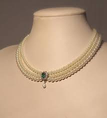 Bridal Necklace Genuine Emerald Stone Green Emerald Bridal Pearls Necklace Statement Pearl Choker Wedding Rhinestone Zirconium Pearls Strand Bridal Pearl Necklace Bride Necklace Pearl Necklace Designs