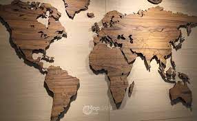 wereldkaart op vakantiebeurs houtenwereldkaart nl wereldkaart wand wereldkaart hout slaapkamer