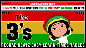 Reggae Beatz 3 Times Table Video Times Tables How To Memorize Things Reggae