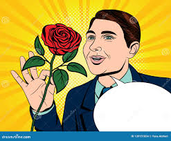 Pop Art Rose Stock Illustrations