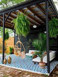 To build a paver patio, dig out the area to a depth of 6 inches, with a shovel, taking care to create a slope of 1 inch every 4 feet to allow water to run off. 28 Beautiful Farmhouse Backyard Ideas Landscaping On A Budget Backyard Gazebo Small Backyard Landscaping Backyard Landscaping Designs