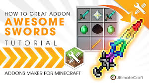 Download addons creator apk 0.0.5 for android. Tutorial Create Awesome Swords Addon With Addons Maker For Minecraft Youtube