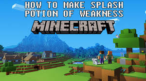 Crafting fermented spider eye so this was the first part to prepare the required ingredients for the recipe. Minecraft Potion Guide How To Make Splash Potion Of Weakness In Minecraft