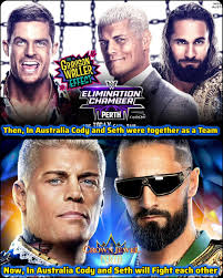 Last Time in Perth, Australia Cody Rhodes and Seth Rollins were together as  a Team