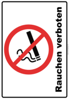 Rotes verbotszeichen und text rauchen verboten. Verbotsschild Rauchen Verboten Pdf Vorlage Zum Ausdrucken
