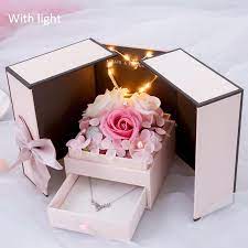 20pk red paper gift boxes lot 8 x 8 x 4 craft treat box valentines day cards. Foldable Romantic Soap Flower Jewelry Gift Box Valentine Day Gift Girlfriend Wife New Year Christmas Boxes Wedding Decor Light Gift Bags Wrapping Supplies Aliexpress