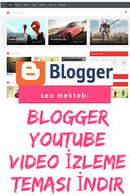 Blogger Youtube Video Izleme Temasi Indir Youtube Sosyal Medya