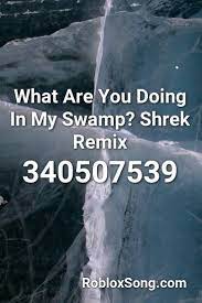 Using these roblox spray codes is pretty straightforward. What Are You Doing In My Swamp Shrek Remix Roblox Id Roblox Music Codes Roblox Coding Teacher Memes Funny