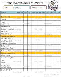 Car Maintenance Schedule Printable Budget Schedule