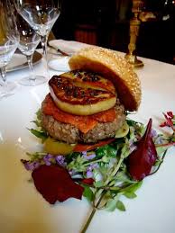 Comfort Food For A Discerning Palette Foie Gras Burger From Four Seasons Hotel George V Paris Bistro Food Hotel Food Juicy Burger Recipe