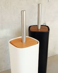 toilet brush holder 木と陶器を組み合せたトイレブラシ lumber 北欧風木製雑貨 名入れの贈り物 ギフト通販 hacoa トイレブラシ インテリア ボトル トイレ