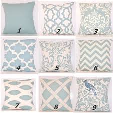 Spa Blue Pillow Cover Pillow Toss Pillow Light Blue Pillow Decorative Pillow Sham Euro Lumbar Zig Zag Chevron Pillow Throw Pillow Handmade Blue Pillows Light Blue Pillows Blue Throw Pillows