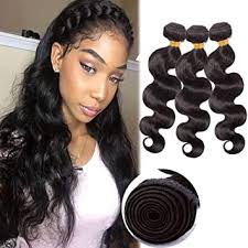 Weaves normally last from 6 to 8 weeks. Amazon Com Wavy Hair Weaves Human Hair Sew In Hair 3 Bundles Extensions Weft Body Wave 10 10 10 100g Bundle Wand Brazilian Virgin Hair 1b Natural Black Beauty
