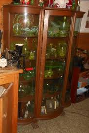 Curved glass is expensive to replace. Vintage Curved Glass China Curio Cabinet Collectors Weekly