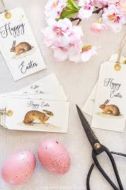 I'm very excited to share this new set of colorful printable easter gift tags with you so that you can add a special little touch to your baskets and gifts this easter! Free Printable Easter Gift Tags Bunnies Crosses On Sutton Place