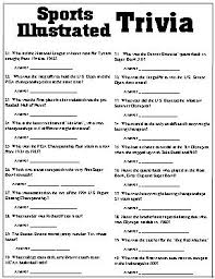 Pixie dust, magic mirrors, and genies are all considered forms of cheating and will disqualify your score on this test! Sports Illustrated Trivia Questions From Your S I Sports Magazine