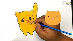 Seni topeng muka haiwan kucing youtube. How To Draw Cute Cat Cara Melukis Kucing Comel Step By Step Easy Youtube