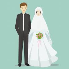 Koleksi kartun comel muslimah bertudung azhanco via azhan.co Gambar Pernikahan Animasi