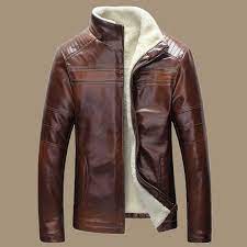New 2015 Winter Warm Mens Genuine Leather Jacket Men Retro Brown Sheepskin Fur Coat Man Wool Liner Shearling Jacke Leather Jacket Men Mens Outfits Mens Fashion