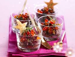 Nos Recettes D Entrees Faciles Pour Noel Salade De Lentilles Oeufs De Saumon Recette Entree Facile