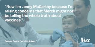 It embraced the debunked notion that vaccines cause autism pretty openly, among other things recommended that. The Vaccine Delayers Vox