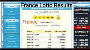 France Lotto Live France Lotto Lottery Results France Lotto Draw Live Today Youtube
