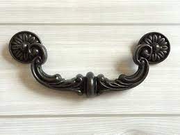6 Large Drop Handles Bail Drawer Pull Handle Dresser Pulls Rustic Antique Black Bronze Kitchen Cabinet Door Pull Handle Lynns Hardware 150 Drawer Pull Handles Black And Bronze Kitchen Dresser Drawer Handles