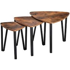 Maybe you would like to learn more about one of these? Homcom Set Of 3 Nesting Table Coffee End Table Set With Black Metal Frame Modern For Livingroom Furniture Decor Furniture Nesting Tables Gellyplast Com