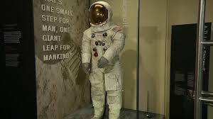 To support the claim, these twisted minds are comparing a photo of neil armstrong's apollo 11 spacesuit (taken in 2015 by astronomer phil plait at the smithsonian's national air and space. Neil Armstrong S Restored Spacesuit Unveiled At Smithsonian For Apollo 11 50th Anniversary Wjla