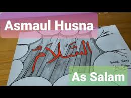 Dengan kata lain khat berkaitan dengan kehalusan jiwa dan rohani. Kaligrafi Asmaul Husna As Salam Kaligrafi 3d Tutorial Bagi Pemula Youtube