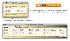 The fourth quarter was untimed, with the first team to meet or exceed a target score—the score of the leading team in total scoring after three quarters plus 24—declared the winner. Nba Realtime Scores National Basketball Association Realtime Scores Espn