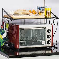 Support A Etagere De Rangement Pour D Etagere De Four A Micro Ondes 2 Tiers Fr Ebay