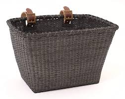 Amazon Com Retrospec Bicycles Cane Woven Rectangular Toto Basket With Authentic Leather Straps And Brass Buckles Authentic Leather Cane Baskets Brass Buckle
